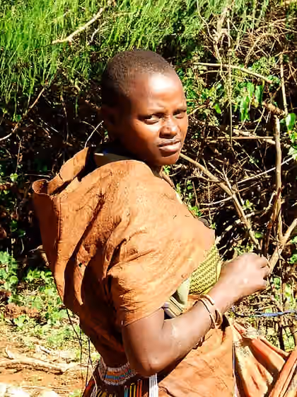 Barabaig people — Woman from the Barabaig tribe near Katesh, near Mt.