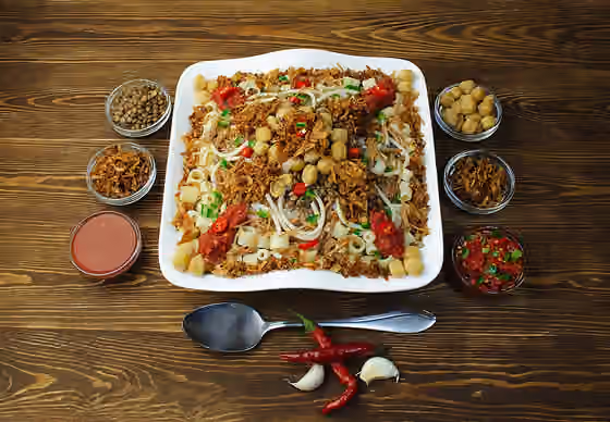 Kushari — This is an image of food from