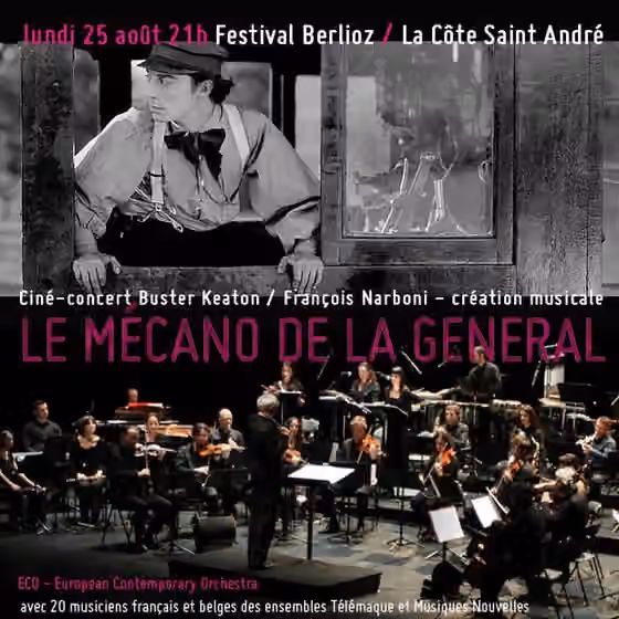 Musique concrète — "Le Mécano de la General" ("The General") a movie-concert de François Narboni (2014)