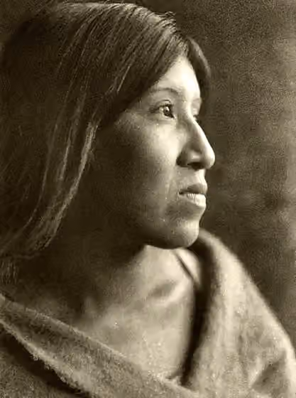Cahuilla — " Desert Cahuilla woman " (1926) Young woman of the Cahuilla tribe in the Colorado Desert of southern California .