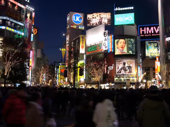 Shibuya-kei — Shibuya at night