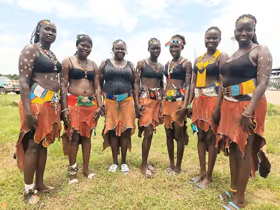 Didinga people — Didinga women wear skirts made from animal hides or plant fibers, often paired with jewelry and beads.