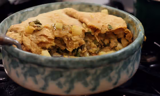 Clam pie — Curry clam pie