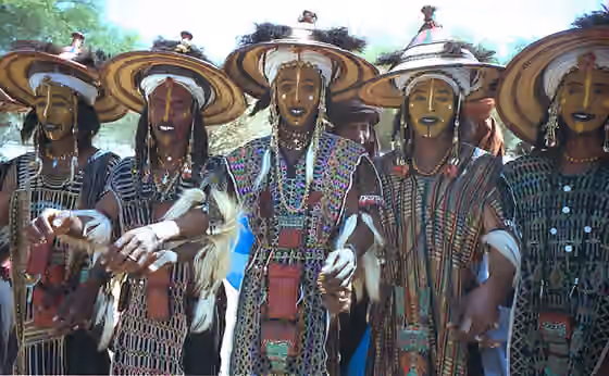 Wodaabe — Wodaabe performing a Yaake dance.