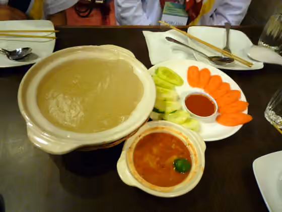 Masakan Brunei — Ambuyat, the local delicacy of Brunei, as well in Sarawak, Labuan and Sabah.