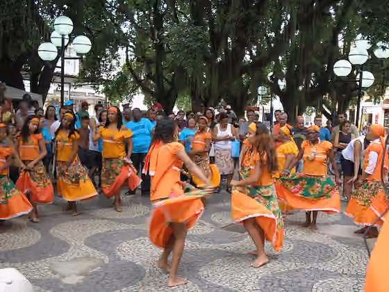 Jongo — Foto de uma apresentação do Grupo de Caxambu Michel Tannus em Porciúncula - RJ