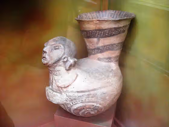 Calchaquí — Detalle de la vitrina dedicada a la cultura del valles calchaquíes .Museo de la Plata.