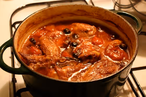 Chicken chasseur — Pollo alla cacciatora (hunter's chicken)