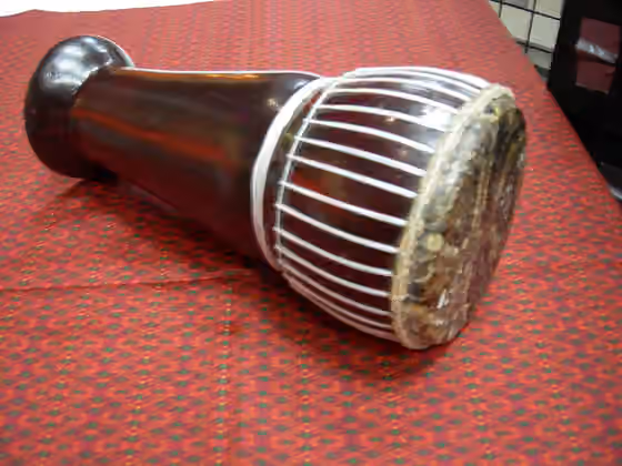 Skor daey — Khmer drum called Skor , photographed at API (Asian Pacific Islander) Heritage Month Festival, part of Festál at Seattle Center, Seattle, Washington.