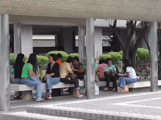 Filipinos in Hong Kong — Statue Square, Central, Hong Kong.