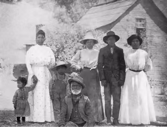 Salinan — Family of Pedro Encinales, a Miguelino Salinan man born circa, 1860.