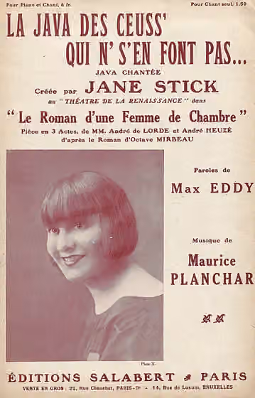 Java (tarian) — partition "La java de ceuss' qui n's'en font pas" (1931)