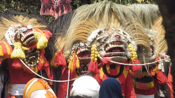 Barongan — Gendruwo is one of the demonic figures in Javanese myth