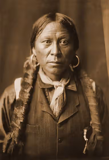 Jicarilla Apache — A head-and-shoulders portrait of a Jicarilla Apache man.