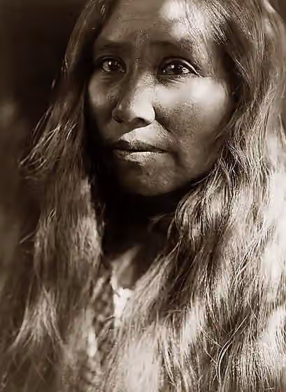Cahto — Cahto (Kato) woman from California, photographed by Edward S.