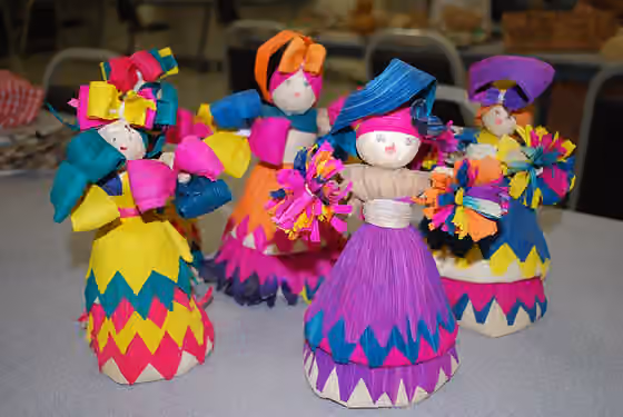 Chʼortiʼ people — corn husk dolls made the Chorti people in Honduras