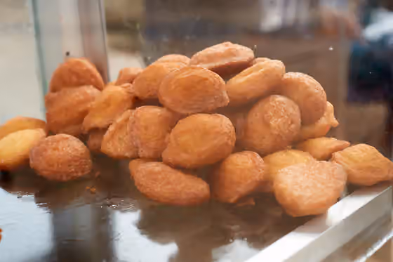 Koose — Koose is a spicy black-eyed pea fritter that is commonly eaten in West Africa as a snack.
