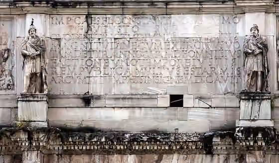 Bangsa Dacia — Detail from the Arch of Constantine in Rome.