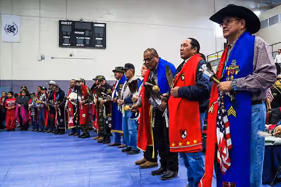 Gourd Dance — 13th Annual NCI New Year's Eve Sobriety Pow Wow and Gourd Dance at the Miyamura High School Gym in Gallup, NM on December 31, 2011.