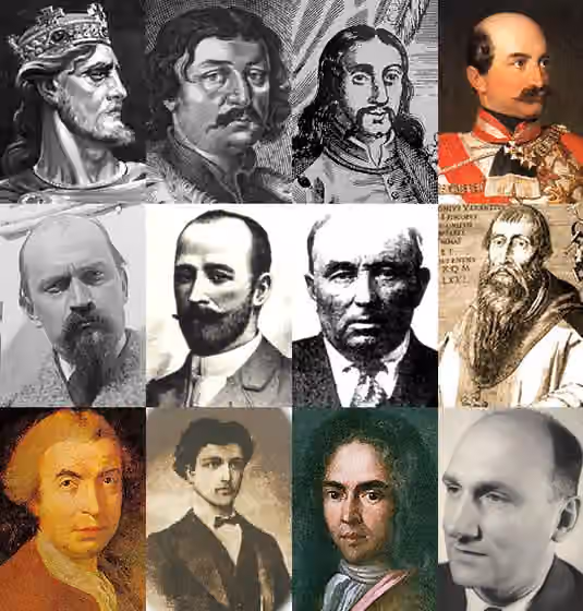 suku Kroasia — Famous Croats: Tomislav, Petar Zrinski, Fran Krsto Frankopan, Josip Jelačić, Ivan Meštrović, Vlaho Bukovac, Štefan Banič, Antun Vrančić, Ruđer Bošković, Andrija Mohorovičić, Ivan Gundulić, Vladimir Prelog