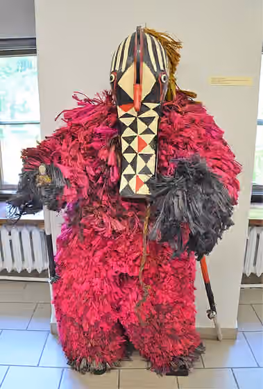 Gurunsi people — Burkina Faso crocodile mask from the Gurunsi