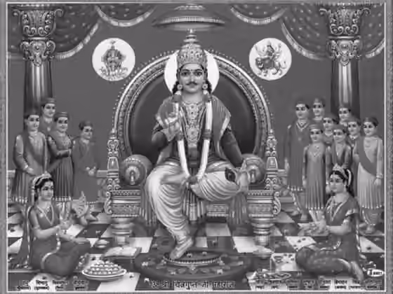 Chitraguptavanshi Kayastha — King Chitragupta (Sri Chitragupta ki Maharaj) and his 12 sons.