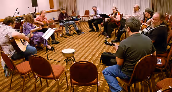 Filk music — Informal music session (AKA filk circle) at Minicon 41 in Bloomington, Minnesota