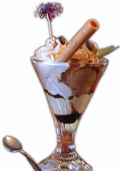 Café liégeois — Une coupe glacée d'un café liégeois