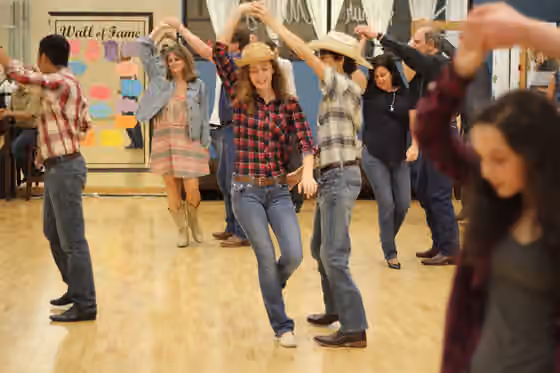 Country–western dance — Country Dancing At The Arthur Murray Dance Studio Located In The Woodlands TX