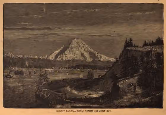 Suku Puyallup — Artist rendering of Tahoma (Mt.