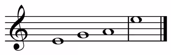 Indigenous music of North America — Tritonic scale on E.