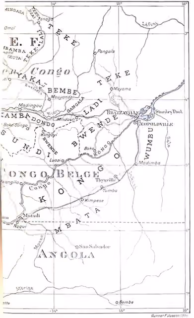 Lari people (Congo) — Map showing ethnic groups in Lower Congo.