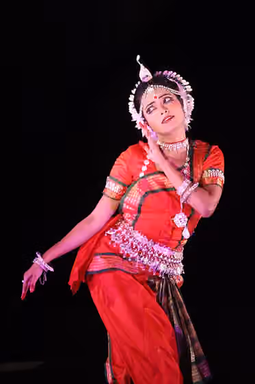 Odissi — A scene from the abhinaya 'Tolagi Gopa Danda' choreographed by Guru Kelucharan Mahapatra.