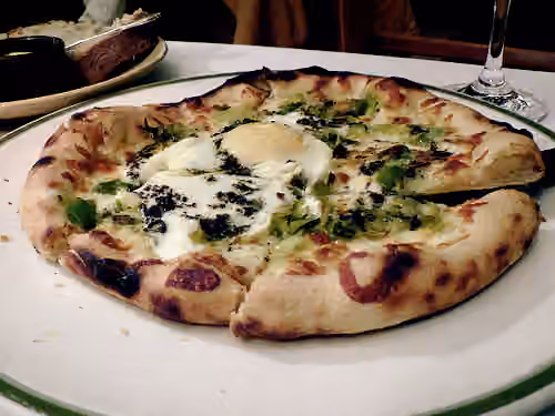 California cuisine — California-style pizza from the Chez Panisse cafe in Berkeley, California