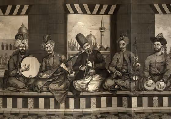 Musik Utsmaniyah — Syrian music band from Ottoman Aleppo, mid 18th century, by Alex.