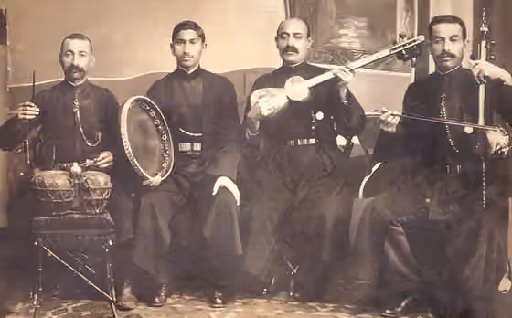 Mugham — Ensemble of Seyid Shushinski (second from the left)