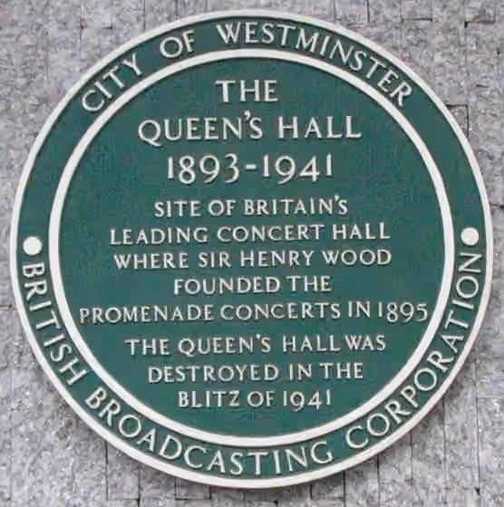 Musik Britania — Pliaque à Londres