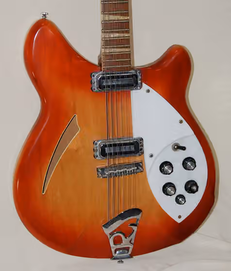 Jangle pop — 1967 Rickenbacker 360-12 12 string guitar identical to the one played by Carl Wilson in the mid to late 60s.