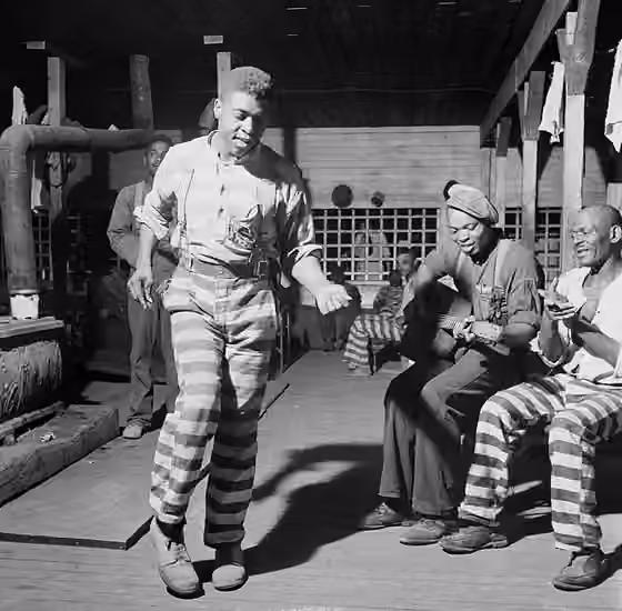 Piedmont blues — "In the convict camp in Greene County, Georgia", 1941.