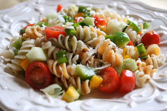 Pasta salad — Pasta salad close-up.