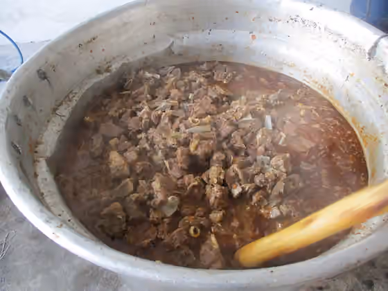 Pecora alla callara — Pecora ajo cotturo