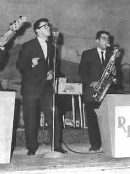 Swamp pop — Snapshot photo of swamp pop musician Jivin' Gene from author's collection.