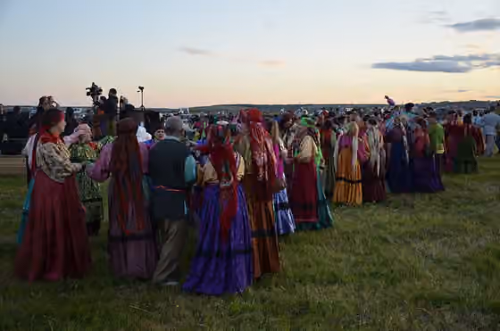 Izhma Komi — View to the Lud-festival in Izhma village, summer 2015