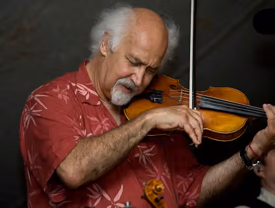 Cajun fiddle — Michael Doucet playing the fiddle at The Dewey Balfa Cajun and Creole Heritage Week at Chicot State.