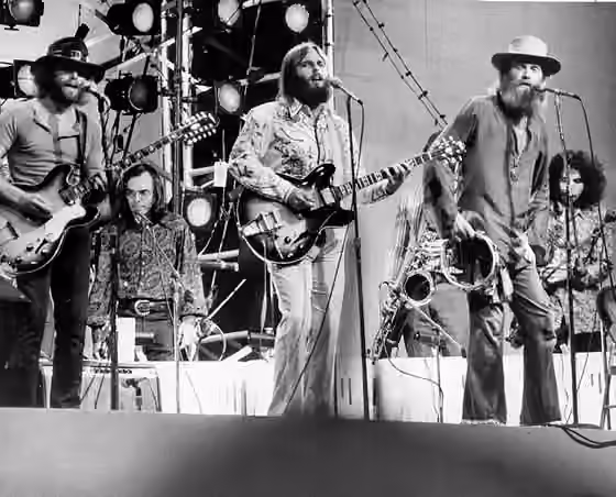 Yacht rock — Photo of the Beach Boys performing in Central Park for an ABC Television special "Good Vibrations from Central Park".