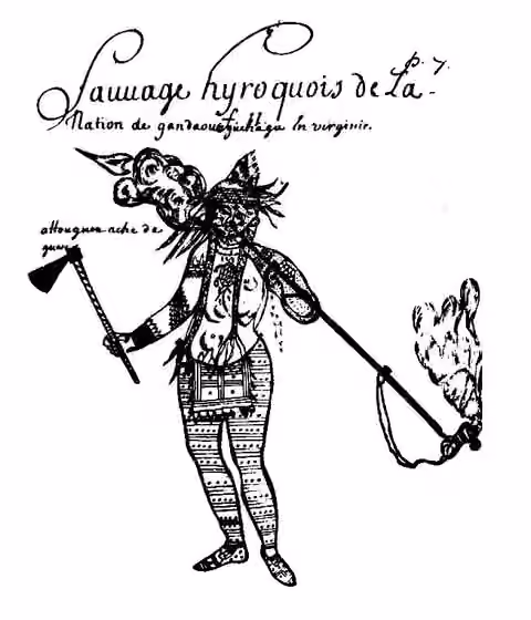 Susquehannock — Susquehannock by Louis Nicolas a Jesuit in New France from 1664 to 1675.