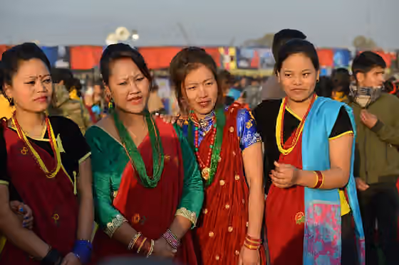 Gurung people — Gurung people during Tamu Lhosar 2018, Kathmandu