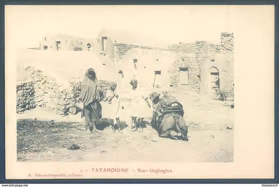 Daghaghra — Postcard of the Ksar Daghaghra of Tataouine