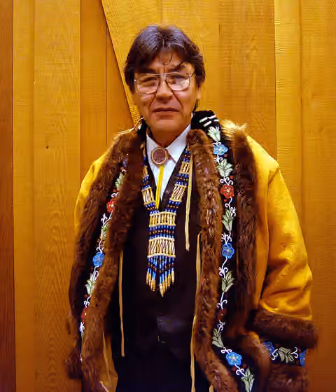 Gwichʼin — Clarence Alexander at 2004 Ecotrust Indigenous Leadership Award in Portland, Oregon