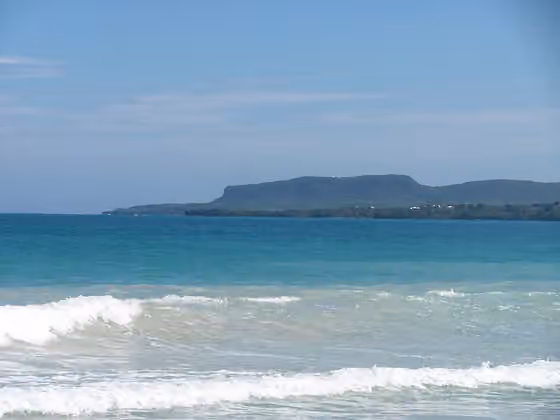 Ciguayo — This is Cabo Samaná viewed from the Rincón Bay.